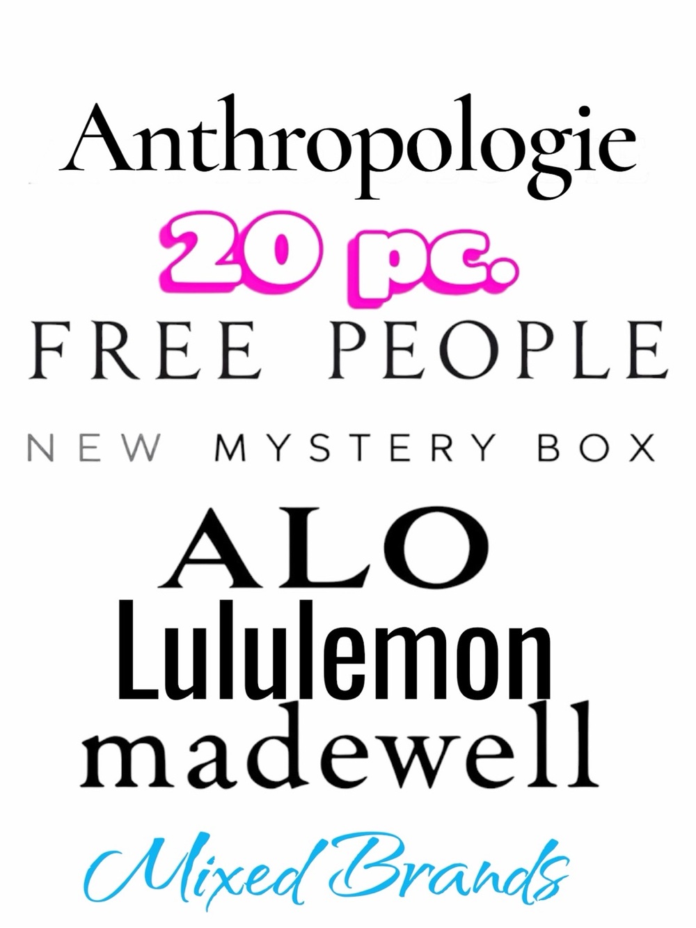 Resellers Mix Style and Brand Mystery Box! 20 Pc plus